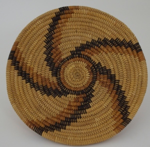 basket with spiral design